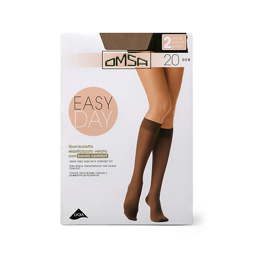 OMSA Гольфы 20 ден GAMB. EASY DAY Caramello omsa гольфы 20 ден gamb easy day nero