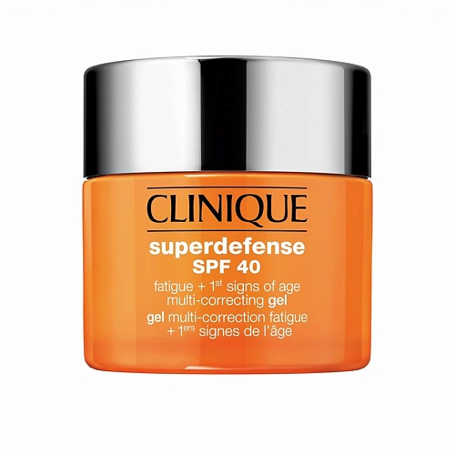 CLINIQUE Корректирующий гель Superdefense SPF 40 против следов усталости на лице и первых признаков старения кожи зеленый алтай сыворотка против следов усталости на коже antistress для ухода кожи лица и шеи 25