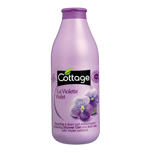 COTTAGE Гель-пена для ванны и душа Фиалка cottage гель для душа отшелушивающий exfoliating shower gel violet sugar