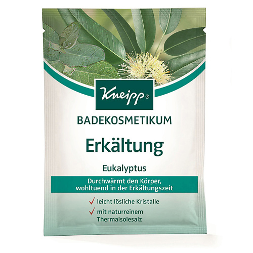 KNEIPP Кристаллы для ванн с эвкалиптом при холодной погоде kneipp кристаллы для ванн с эвкалиптом при холодной погоде