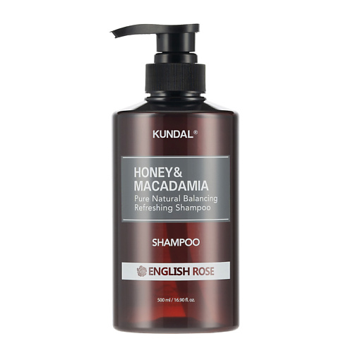KUNDAL Шампунь для волос Английская роза Honey & Macadamia