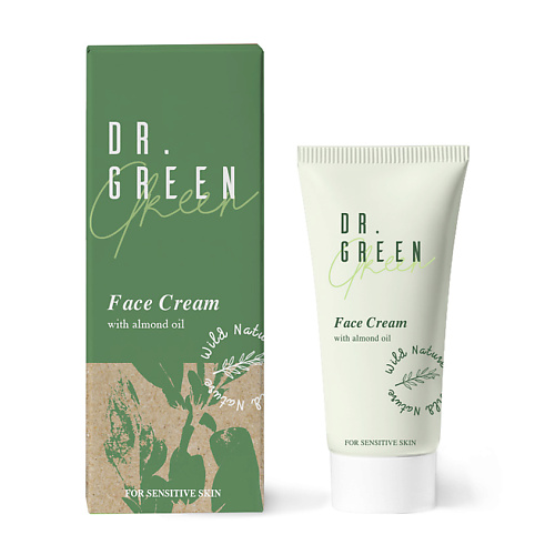 WILD NATURE Крем для лица с маслом миндаля Dr. Green wild nature дневной матирующий крем для лица skin solution daily use cream