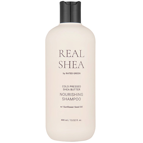 Шампунь для волос RATED GREEN Питательный шампунь с маслом ши Real Shea Nourishing Shampoo шампунь для волос rated green шампунь для защиты окрашенных волос с маслом чернослива холодного отжима real prune color protecting shampoo