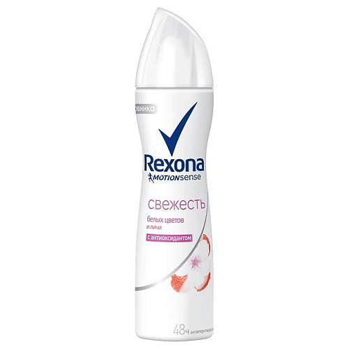 

REXONA Антиперспирант спрей Белые цветы и личи, Антиперспирант спрей Белые цветы и личи