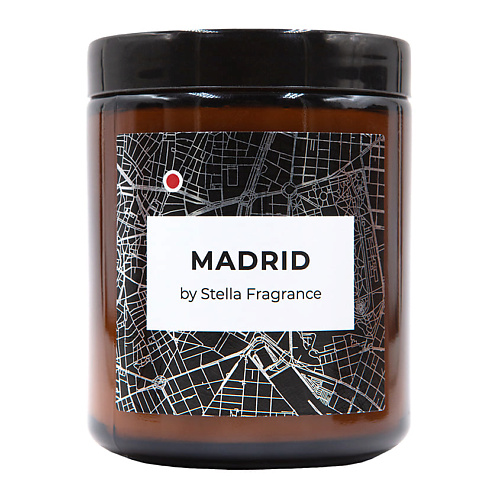 Свеча ароматическая STELLA FRAGRANCE Свеча ароматическая MADRID свеча ароматическая stella fragrance paris 250 г
