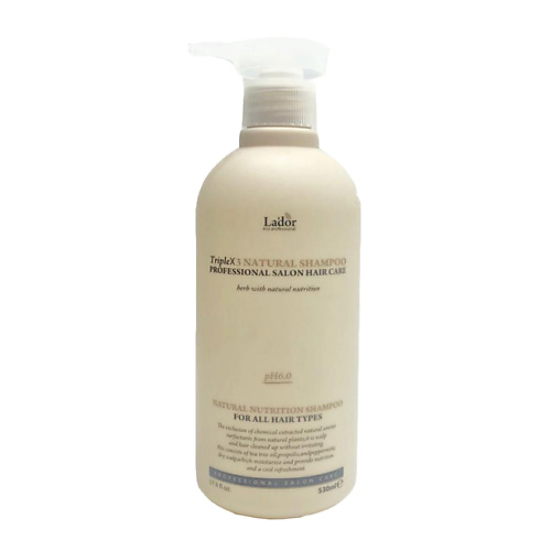 Шампунь для волос LADOR Шампунь с эфирными маслами Triplex Natural lador triplex natural shampoo