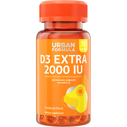 URBAN FORMULA Витамин Д3 2000 МЕ D3 Extra 2000 UI urban formula биологически активная добавка к пище гиалуроновая кислота 150 мг