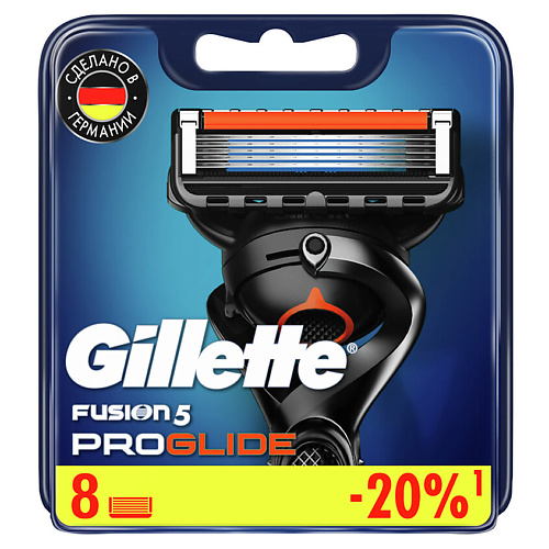 GILLETTE Сменные кассеты для бритья Fusion ProGlide