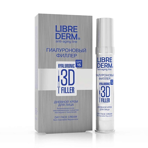 Крем для лица LIBREDERM Крем для лица дневной гиалуроновый SPF 15 Hyaluronic 3d Filler Day Face Cream