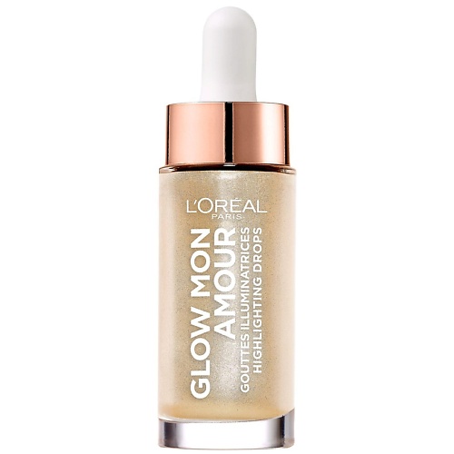 L'ORÉAL PARIS L'OREAL Жидкий хайлайтер для сияния кожи с кокосовым маслом Glow Mon Amour Highlighting Drops golden rose карандаш хайлайтер nude look highlighting glow pen nude radiance