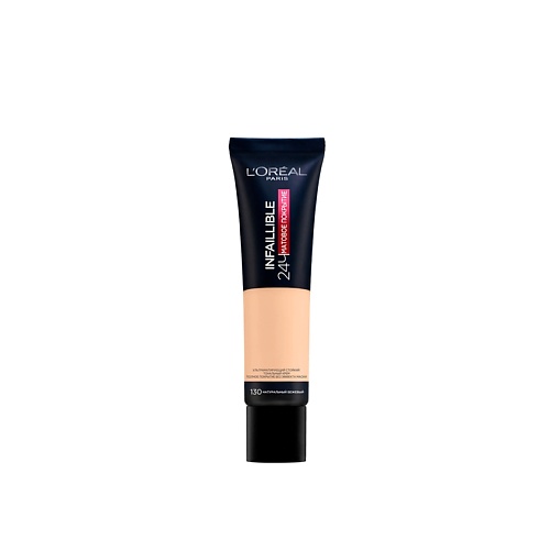 Тональное средство LORÉAL PARIS Ультраматирующий стойкий тональный крем 24 часа матовое покрытие Infaillible L'Oreal