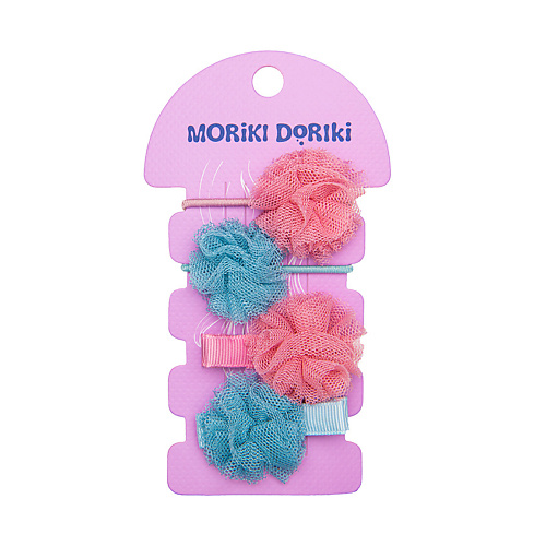 резинки для волос moriki doriki розовый набор заколок school collection pink set Набор аксессуаров для волос MORIKI DORIKI Набор аксессуаров для волос Pink&Jeans