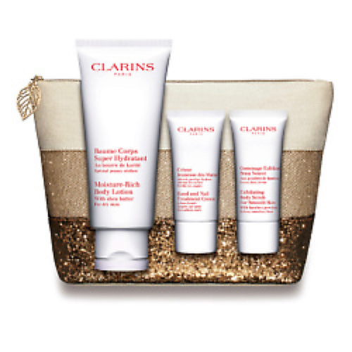 CLARINS Набор в косметичке Baume Corps Super Hydratant