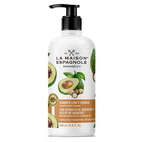 pantene smooth silky shampoo 190 ml Шампунь для волос LA MAISON ESPAGNOLE Шампунь для кудрявых волос для придания гладкости Sensorialcare Smooth and Silky Shampoo