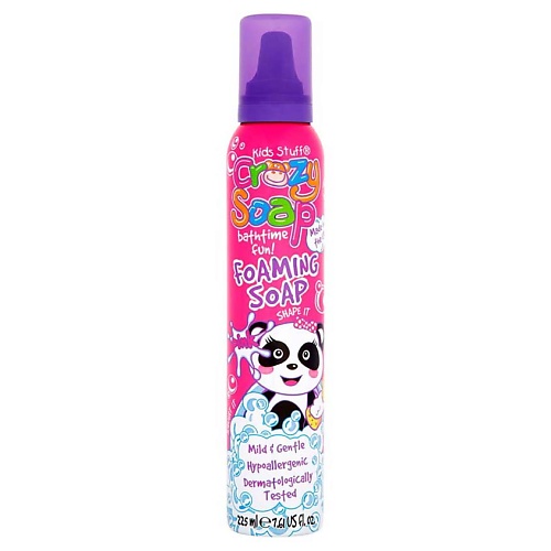 

KIDS STUFF Мусс-пена для детских забав и купания в ванной розовая Crasy Soap Foaming Soap, Мусс-пена для детских забав и купания в ванной розовая Crasy Soap Foaming Soap