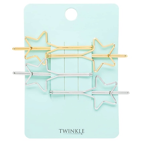 

TWINKLE Заколки-невидимки для волос STARS SILVER AND GOLD, Заколки-невидимки для волос STARS SILVER AND GOLD