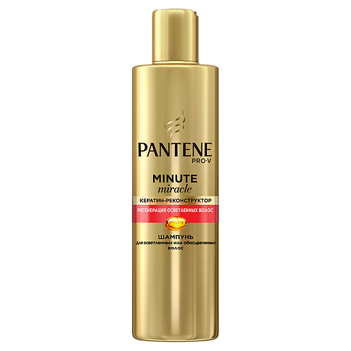 

PANTENE Шампунь Minute Miracle Регенерация осветленных волос, Шампунь Minute Miracle Регенерация осветленных волос