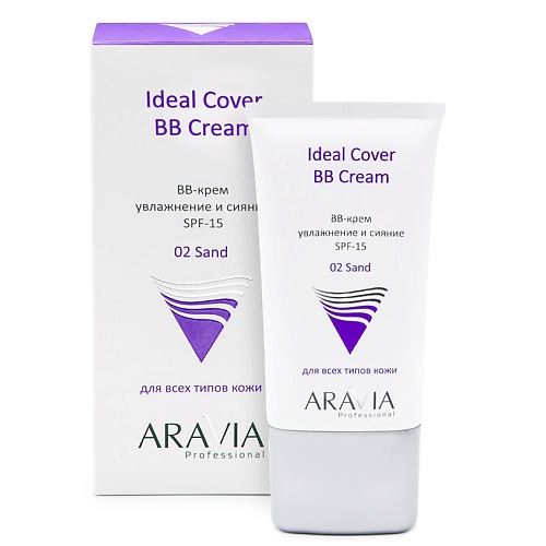 BB крем для лица ARAVIA PROFESSIONAL BB-крем увлажняющий SPF-15 Ideal Cover BB-Cream bb крем для лица farmstay bb крем для лица укрепляющий с керамидами ceramide firming facial bb cream spf 50 pa