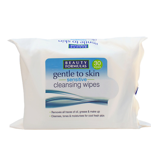 BEAUTY FORMULAS Салфетки для мягкого очищения кожи Gentle to Skin Sensitive Cleansing Wipes
