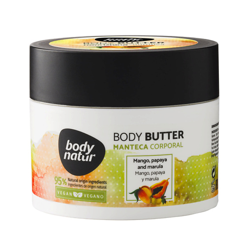 Масло для тела BODY NATUR Масло для тела манго, папайя и марула Body Butter Manteca Corporal цена и фото