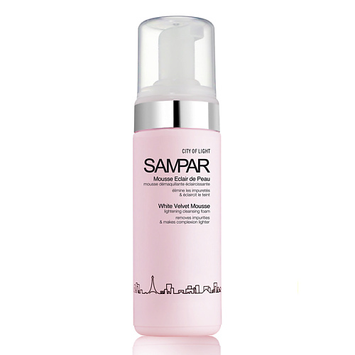 SAMPAR PARIS Мусс для лица для снятия макияжа осветляющий тон кожи gigi мусс очищающий для лица retin а triple power 50 мл