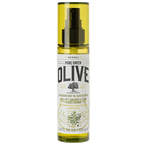 фото Korres масло для тела olive & olive blossom