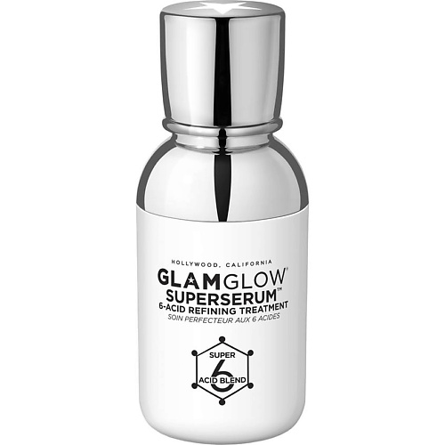 

GLAMGLOW Сыворотка для лица очищающая с 6 кислотами Superserum 6-Acid Refining Treatment, Сыворотка для лица очищающая с 6 кислотами Superserum 6-Acid Refining Treatment