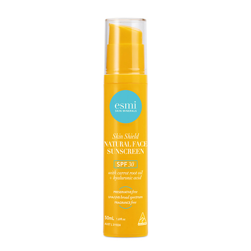 

ESMI SKIN MINERALS Крем для лица солнцезащитный с SPF 30 Skin Shield Natural Face Sunscreen, Крем для лица солнцезащитный с SPF 30 Skin Shield Natural Face Sunscreen