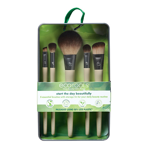 Набор кистей ECOTOOLS Набор кистей для макияжа EcoTools Start The Day Beautifully Kit