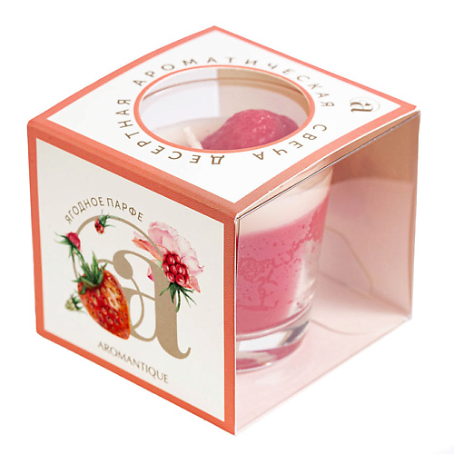 Свеча ароматическая AROMANTIQUE Свеча-десерт Ягодное парфе