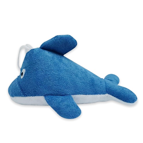 Мочалка MORIKI DORIKI Мочалка Happy Dolphin Sponge детская мочалка moriki doriki красный кит