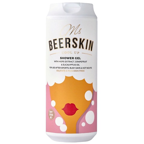 Гель для душа BEERSKIN Гель для душа с пивными экстрактами, освежающий Ms Beerskin Cool Up Shower Gel
