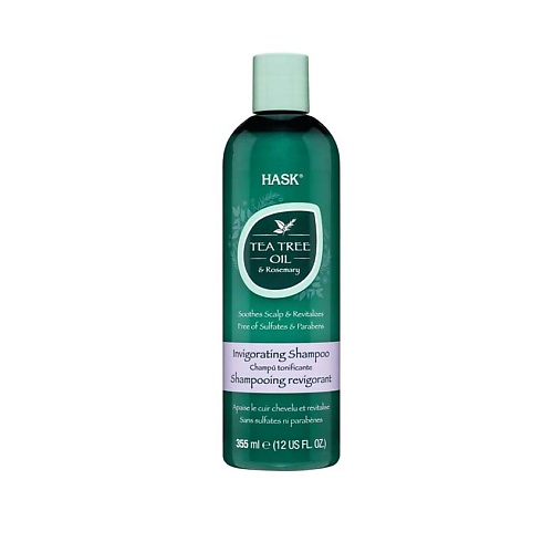 HASK Шампунь для волос укрепляющий с маслом чайного дерева и экстрактом розмарина Tea Tree Oil Invigorating Shampoo