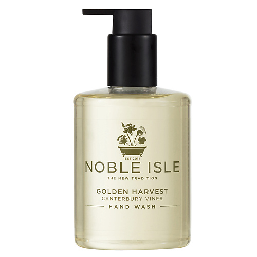 NOBLE ISLE Мыло жидкое для рук Золотой урожай herbolive оливковое мыло с черным песком санторини и экстрактом винограда 85