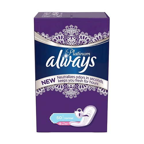 Средства для гигиены ALWAYS Женские гигиенические прокладки на каждый день Platinum Collection Deo Normal