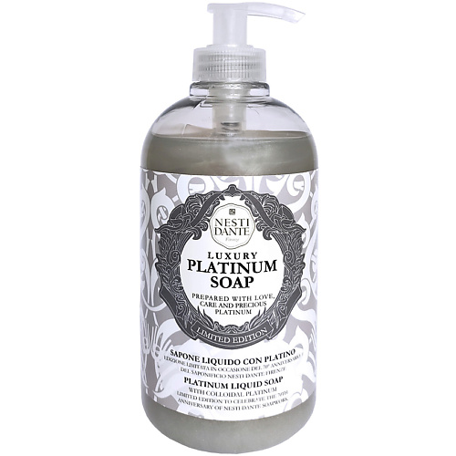Мыло жидкое NESTI DANTE Жидкое мыло Luxury Platinum Soap мыло туалетное nesti dante luxury black soap 250 г