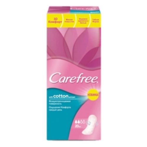 

CAREFREE Салфетки Cotton Экстракт хлопка, Салфетки Cotton Экстракт хлопка