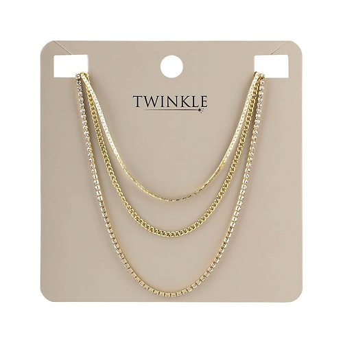 

TWINKLE Цепочка GOLD 3-IN-1 WITH CRYSTALS, Цепочка GOLD 3-IN-1 WITH CRYSTALS