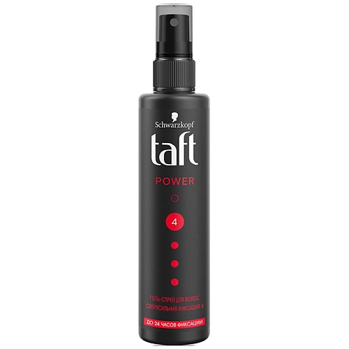 Лак для укладки волос ТАФТ TAFT Гель-спрей для волос Power, сверхсильная фиксация taft гель воск для укладки волос taft с блеском 75 мл