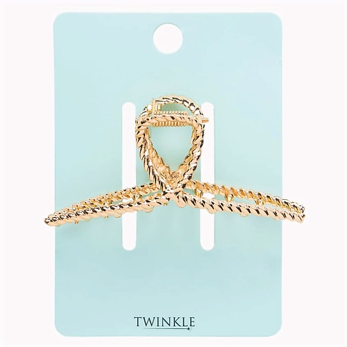 TWINKLE Заколка-крабик для волос TWISTED GOLD invisibobble заколка крабик clipstar clawdia