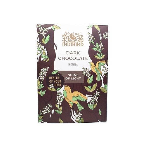 INDIBIRD Набор Хна темный шоколад + Шапочка + Перчатки Dark Chocolate Henna лакомство для собак шоколад темный choco dog veda 85г