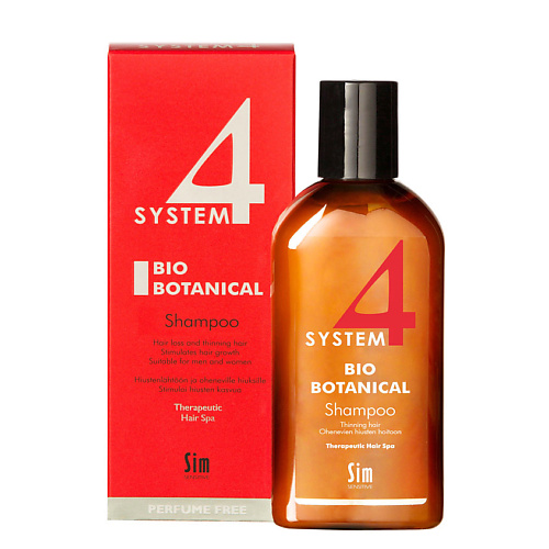 Шампунь для волос SYSTEM4 Био Ботанический шампунь от выпадения волос Bio Botanical Shampoo шампунь для волос adelline вв шампунь против выпадения волос adel bio biotin shampoo