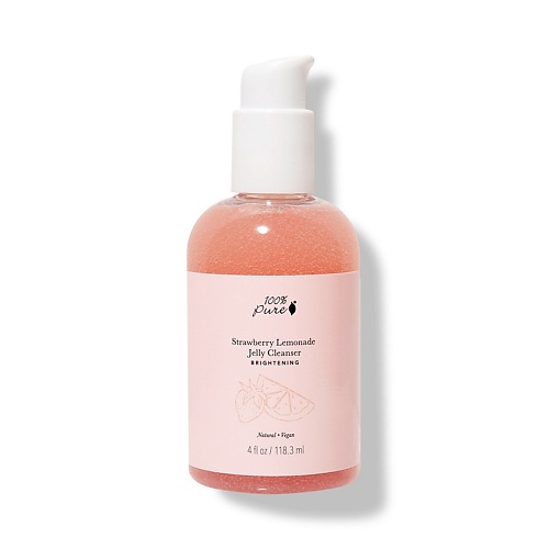 100% PURE Гель для умывания очищающий Клубничный лимонад Strawberry Lemonade Jelly Cleanser ароматизатор sapfire гелевый в дефлектор lemonade аромат клубника sat 4200