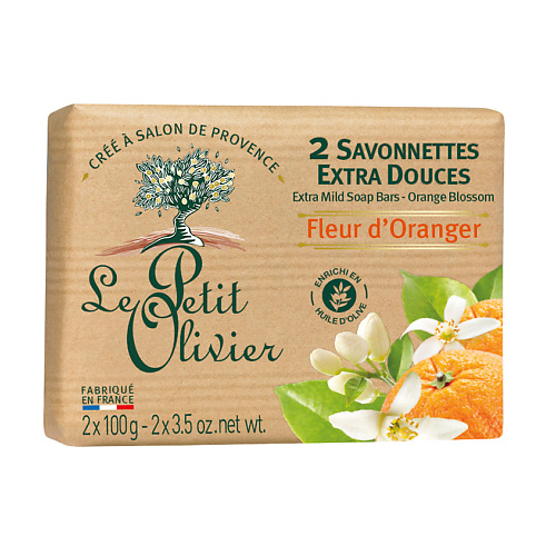 Мыло твердое LE PETIT OLIVIER Мыло нежное Цветок апельсина Orange Blossom Soap