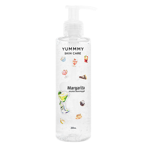 YUMMMY Мицеллярный гель для лица МАРГАРИТА мицеллярный гель micellar gel pd001 15 150 мл