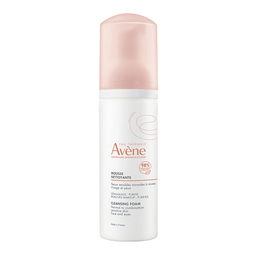 Мусс для умывания AVENE Очищающая пенка для лица и области вокруг глаз Mousse Nettoyante Cleansing Foam мусс для умывания payot пенка для лица мицеллярная очищающая с экстрактами малины без мыла mousse micellaire nettoyante