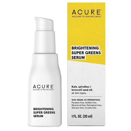

ACURE Сыворотка спирулина и брокколи Brightening, Сыворотка спирулина и брокколи Brightening