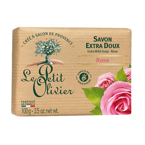 LE PETIT OLIVIER Мыло экстра нежное питательное Роза le petit olivier мыло экстра нежное алоэ вера