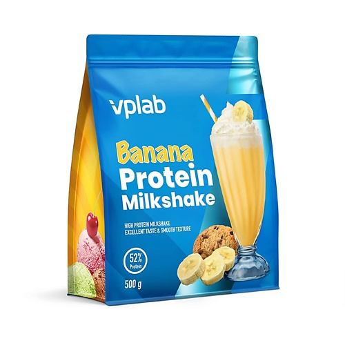 VPLAB Протеиновый коктейль Банан protein rex батончик с высоким содержанием белка со вкусом банановый шейк