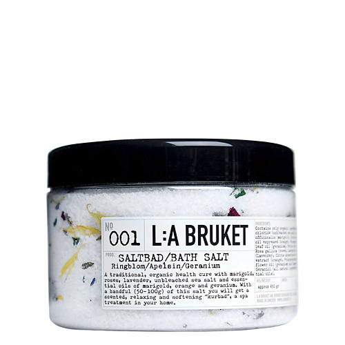 

LA BRUKET Соль для ванны № 001 RINGBLOMMA/APELSIN Sea Salt Bath, Соль для ванны № 001 RINGBLOMMA/APELSIN Sea Salt Bath
